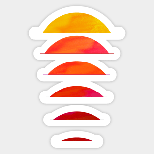 Minimal Sunset Sticker